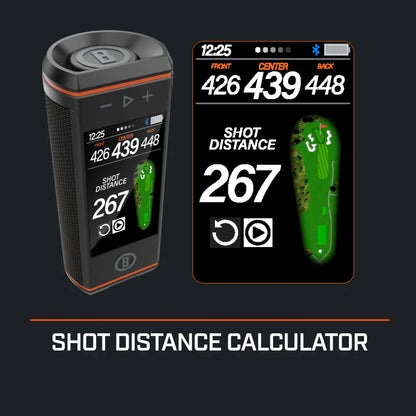 Bushnell Golf Wingman HD GPS Speaker with 3.5" Color Touchscreen, 360° Premium Audio, Visual & Audible Distances, Hazard & GreenView, Magnetic Cart Mount